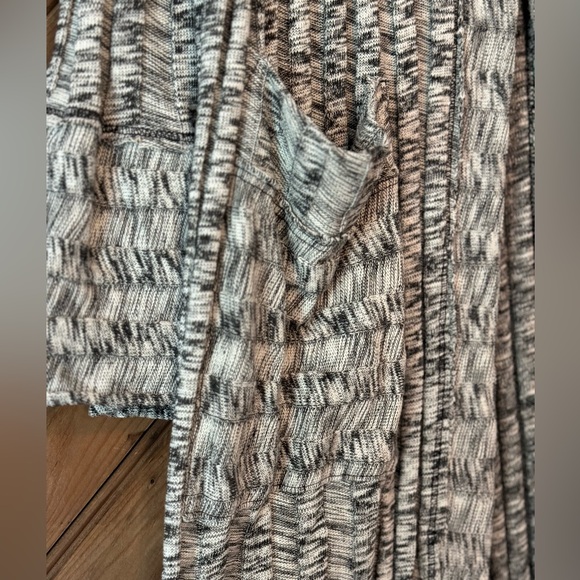 NWOT Free People Beach nights cardigan long summer S small white black knit maxi - Picture 7 of 8